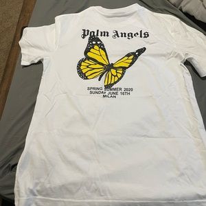 Black white & yellow palm angels shirt never worn.